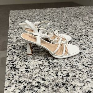 Morfidast White Strappy Heels
